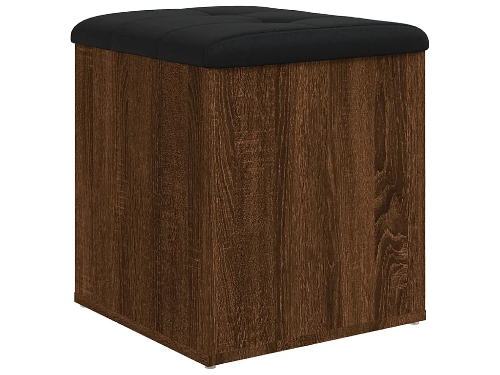 Banc de rangement chêne marron 42x42x45 cm bois d'ingénierie