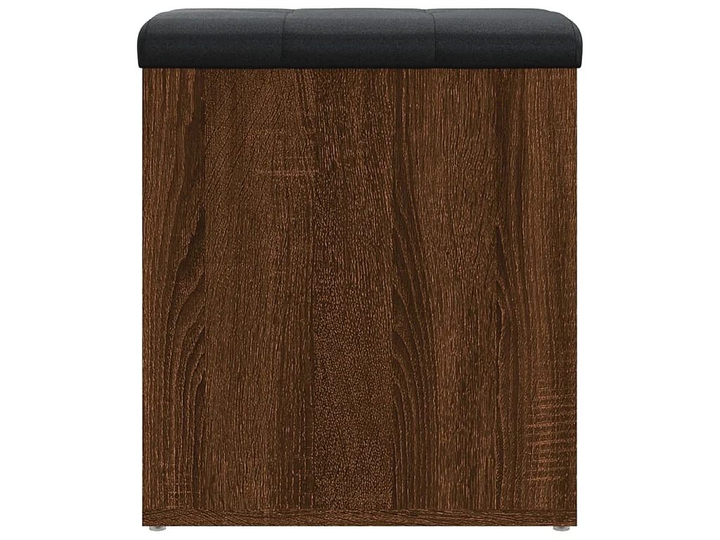 Banc de rangement chêne marron 42x42x45 cm bois d'ingénierie