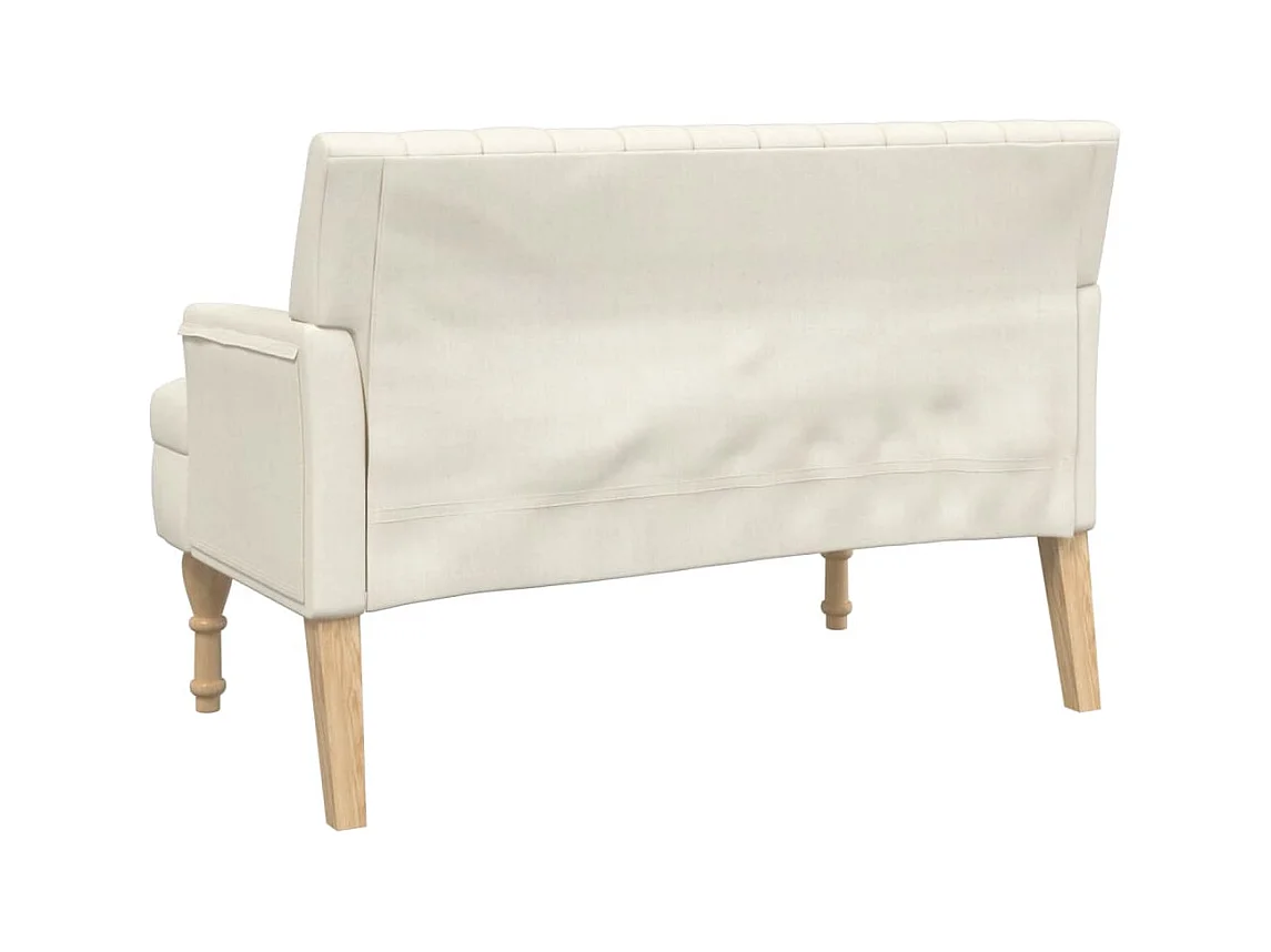 Banco com almofadões 113x64,5x75,5 cm linho