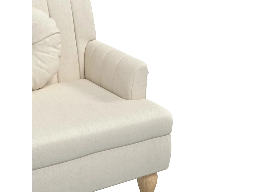 Bankje met kussens 113x64,5x75,5 cm linnen