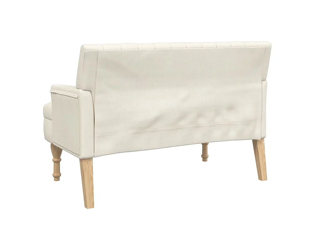 Banco com almofadões 113x64,5x75,5 cm linho