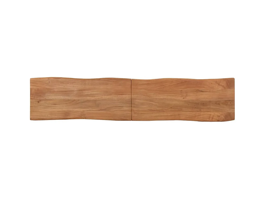 Banc 160 cm bois d'acacia massif et acier