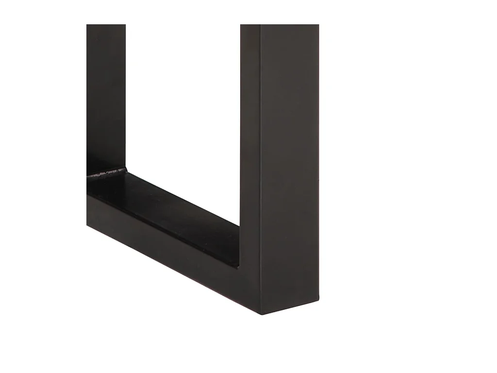 Banc 160 cm bois d'acacia massif et acier