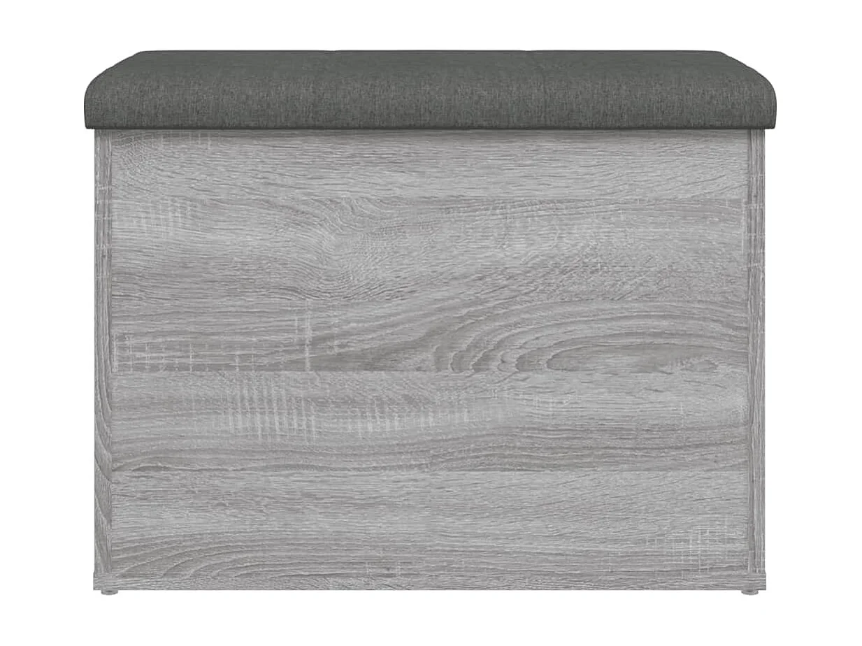 Banc de rangement sonoma gris 62x42x45 cm bois d'ingénierie