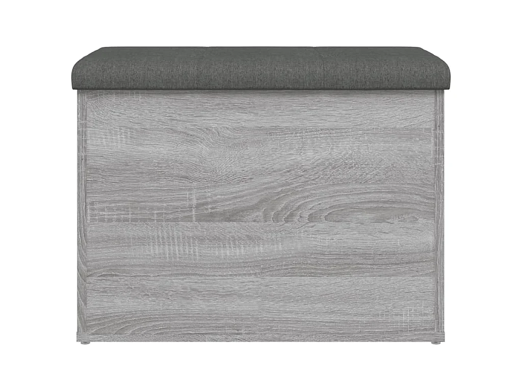 Opbergbankje 62x42x45 cm bewerkt hout grijs sonoma eikenkleurig
