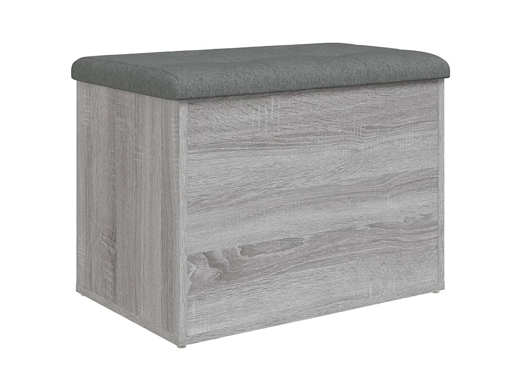 Opbergbankje 62x42x45 cm bewerkt hout grijs sonoma eikenkleurig
