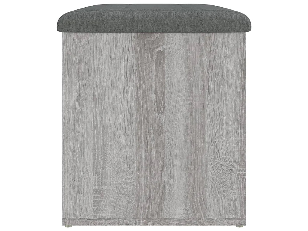 Opbergbankje 62x42x45 cm bewerkt hout grijs sonoma eikenkleurig