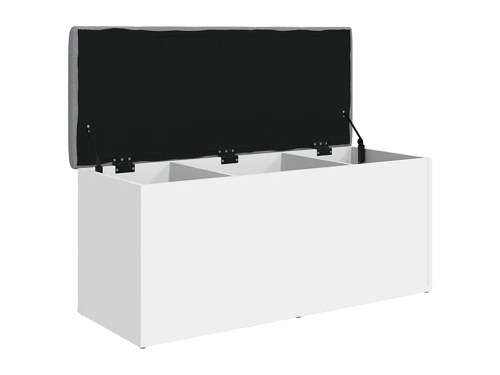 Aufbewahrungsbank Weiß 102 x 42 x 45 cm Holzwerkstoff