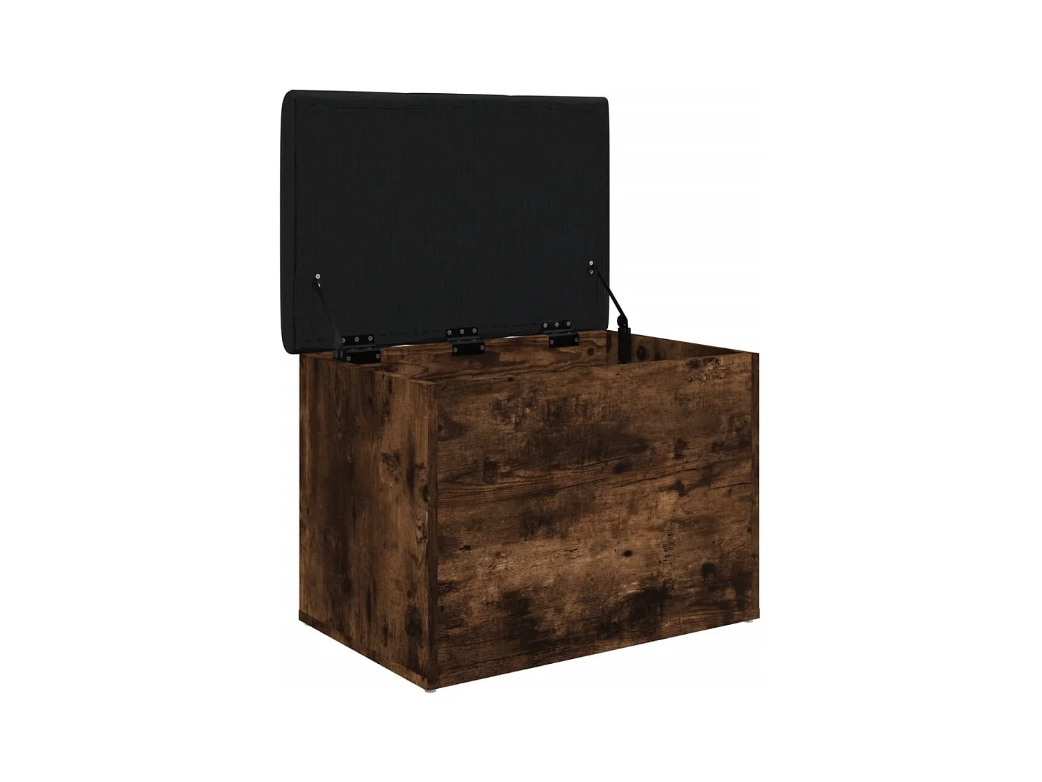 Panca Portaoggetti Rovere Fumo 62x42x45 cm Legno Multistrato