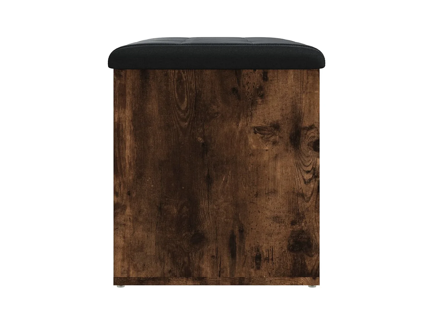 Panca Portaoggetti Rovere Fumo 62x42x45 cm Legno Multistrato