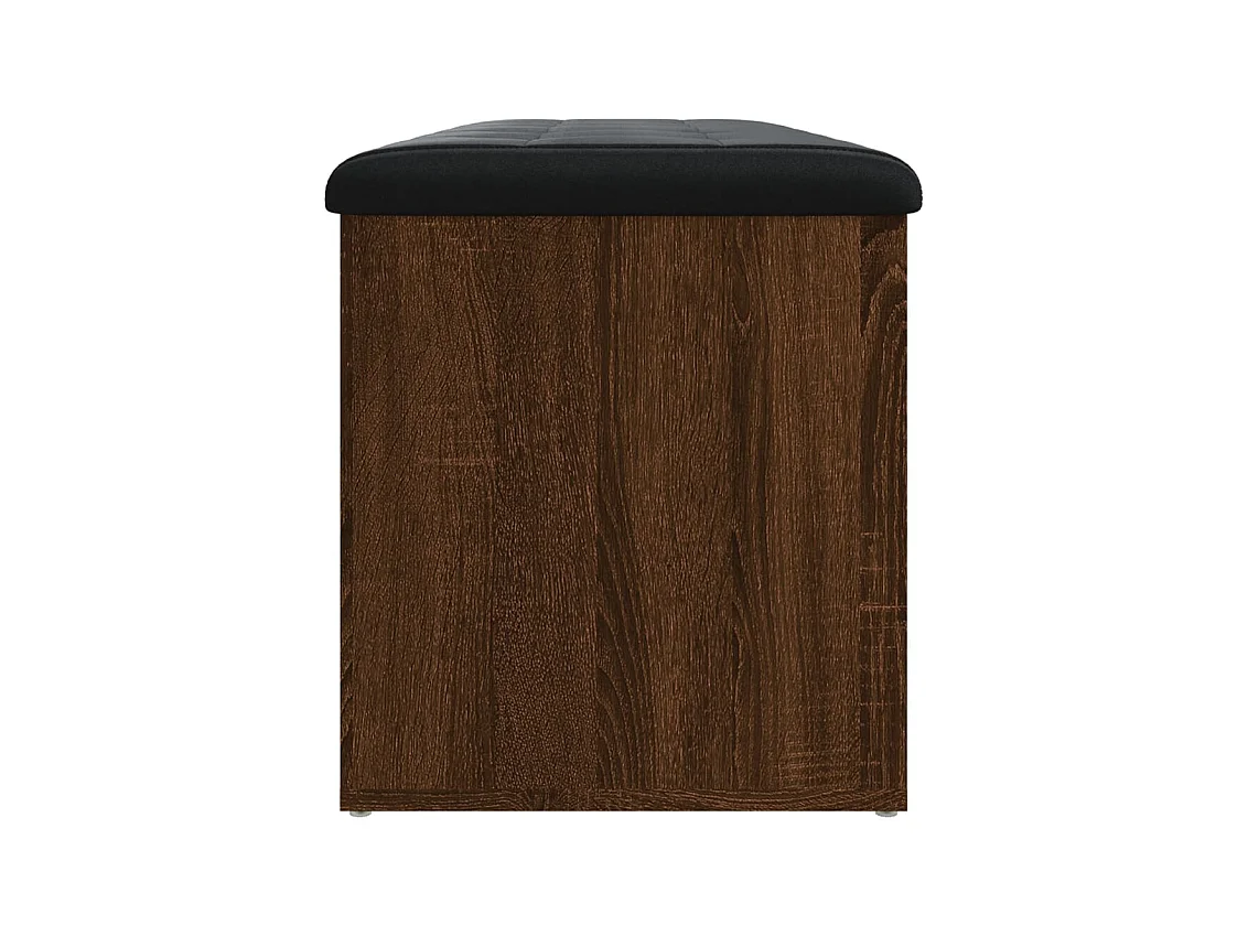 Opbergbankje 102x42x45 cm bewerkt hout bruin eikenkleur