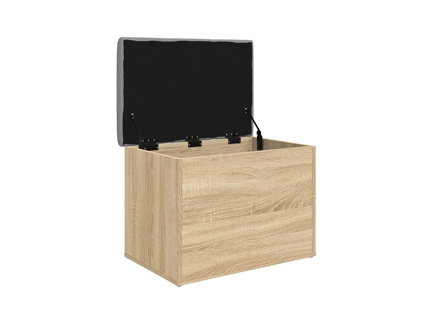 Banc de rangement chêne sonoma 62x42x45 cm bois d'ingénierie