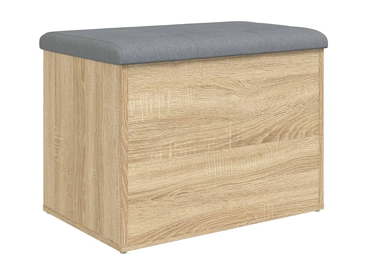 Banc de rangement Chêne Sonoma 62x42x45 cm Bois d'ingénierie