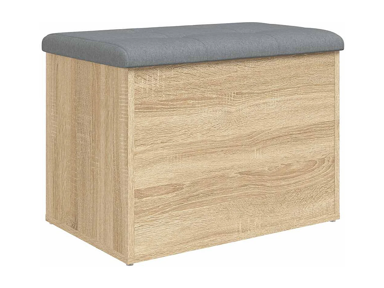 Banc de rangement Chêne Sonoma 62x42x45 cm Bois d'ingénierie