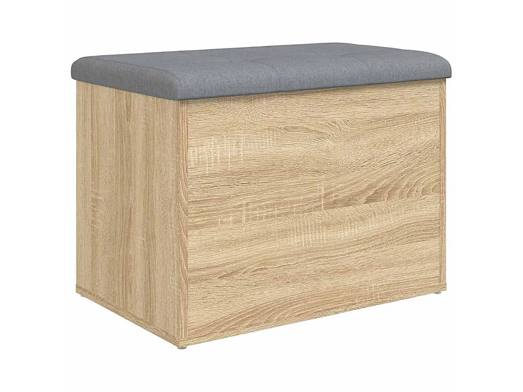 Banc de rangement Chêne Sonoma 62x42x45 cm Bois d'ingénierie