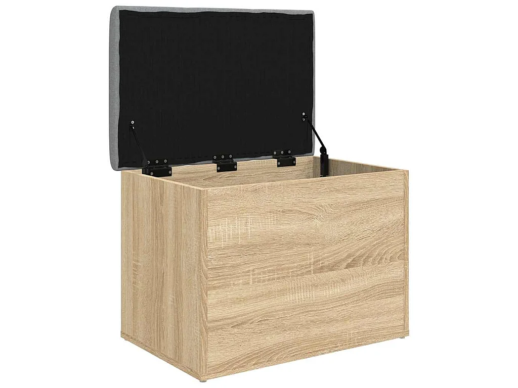 Banc de rangement Chêne Sonoma 62x42x45 cm Bois d'ingénierie
