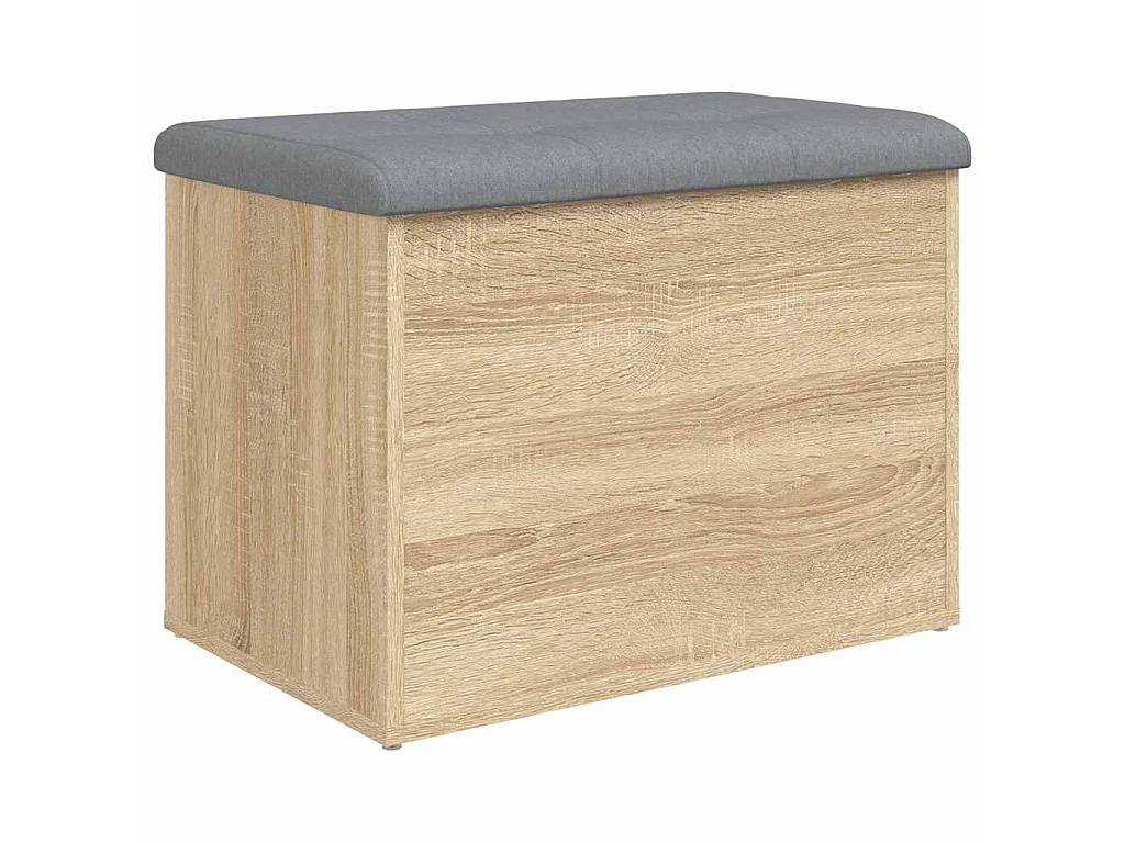 Banc de rangement Chêne Sonoma 62x42x45 cm Bois d'ingénierie