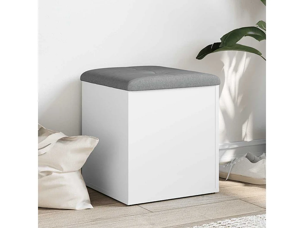 Aufbewahrungsbank Weiß 42 x 42 x 45 cm Holzwerkstoff