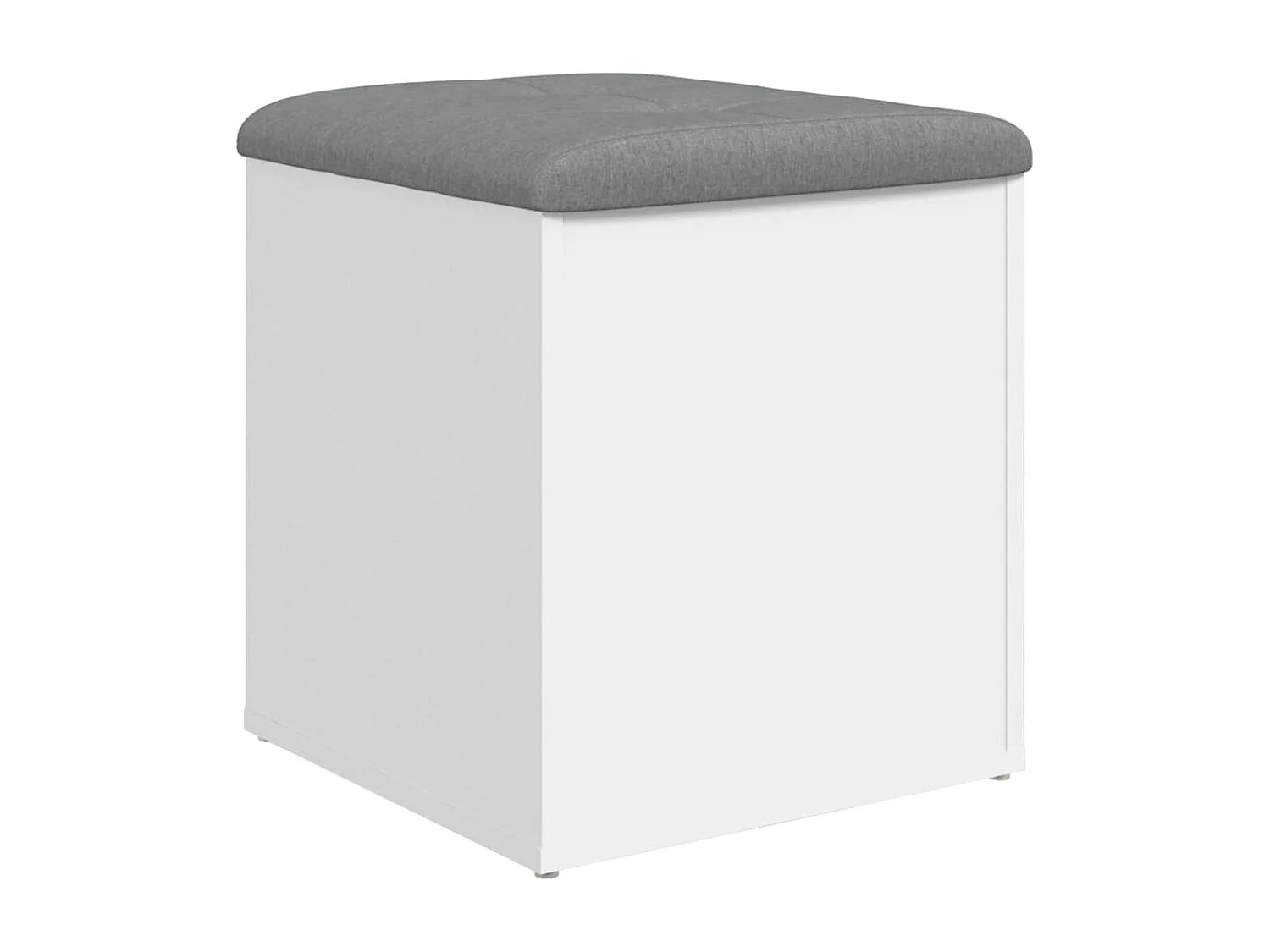 Banco de almacenaje blanco 42x42x45 cm madera de ingeniería