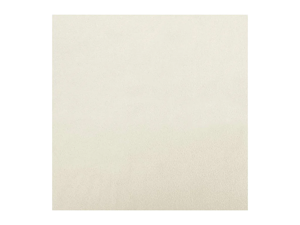 Banc avec dossier crème 119,5x64,5x75 cm velours