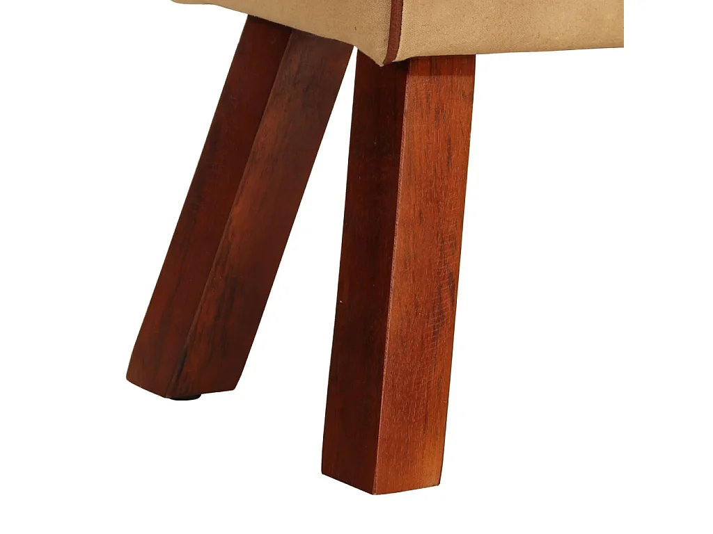 Boque de ginásio 58 cm couro genuíno castanho/mangueira maciça