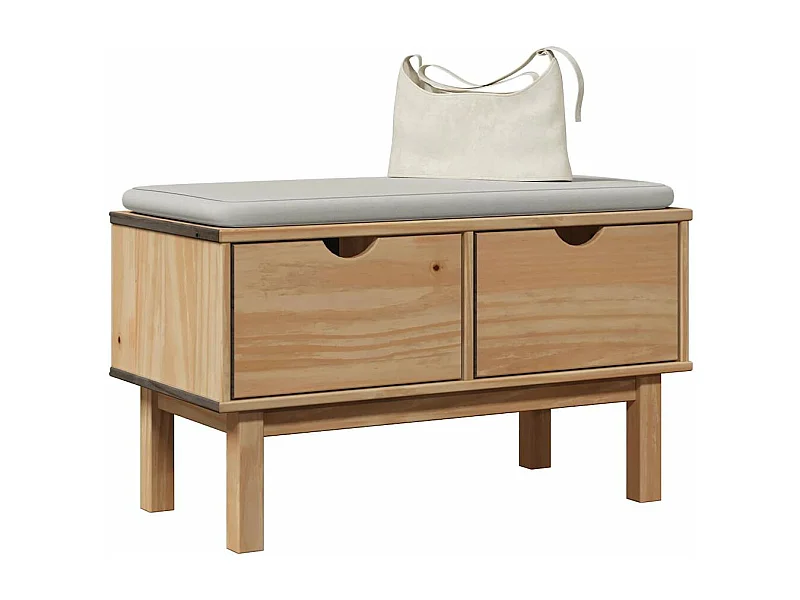 Gangbankje OTTA 80x40x45 cm massief grenenhout