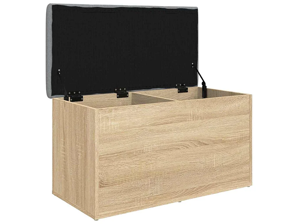 Banc de rangement Chêne Sonoma 82x42x45 cm Bois d'ingénierie