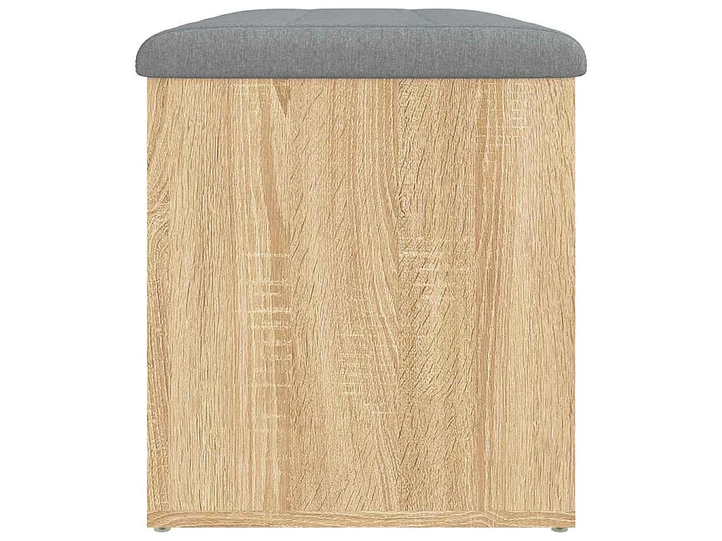 Banc de rangement Chêne Sonoma 82x42x45 cm Bois d'ingénierie