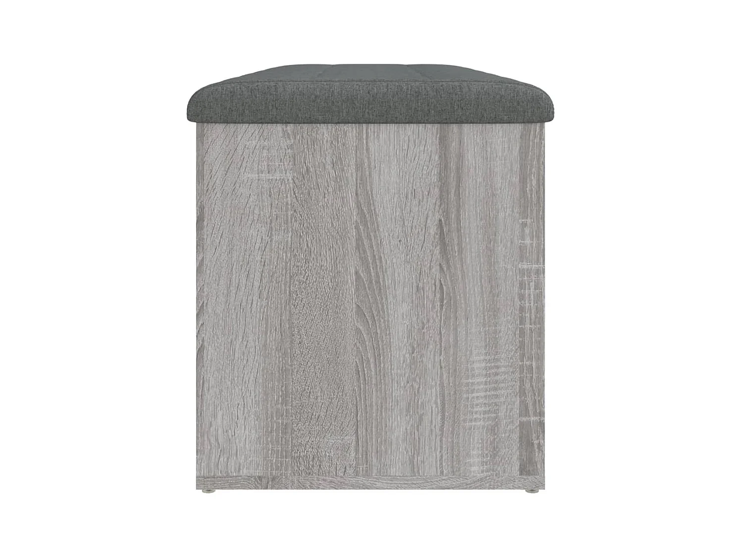 Panca Portaoggetti Grigio Sonoma 102x42x45 cm Legno Multistrato