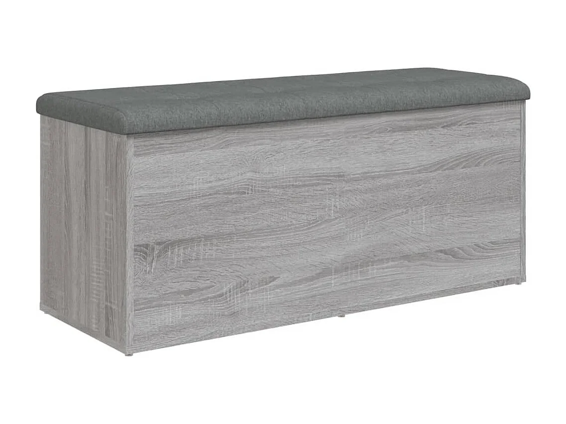 Banc de rangement sonoma gris 102x42x45 cm bois d'ingénierie