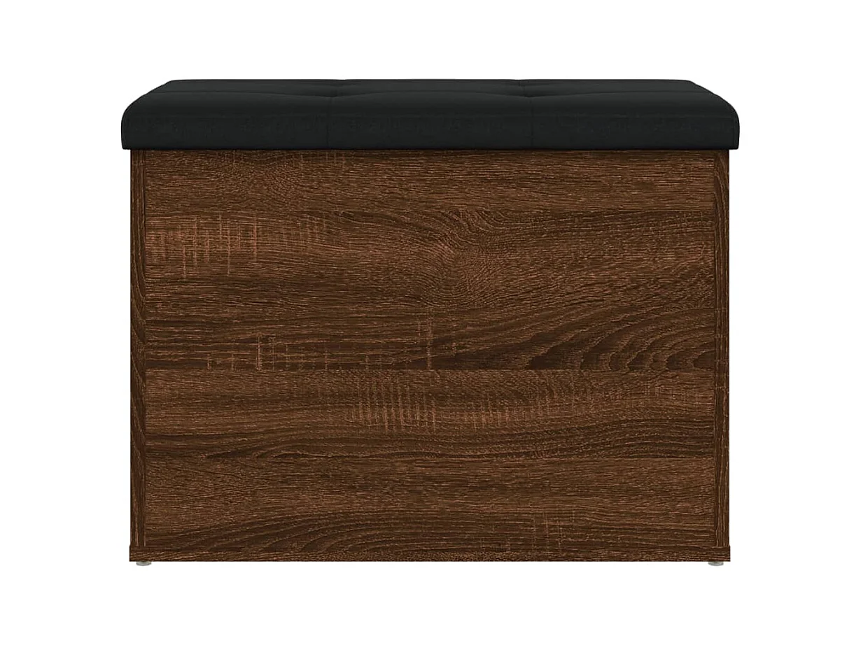 Sitzbank mit Stauraum Braun Eiche 62x42x45 cm Holzwerkstoff
