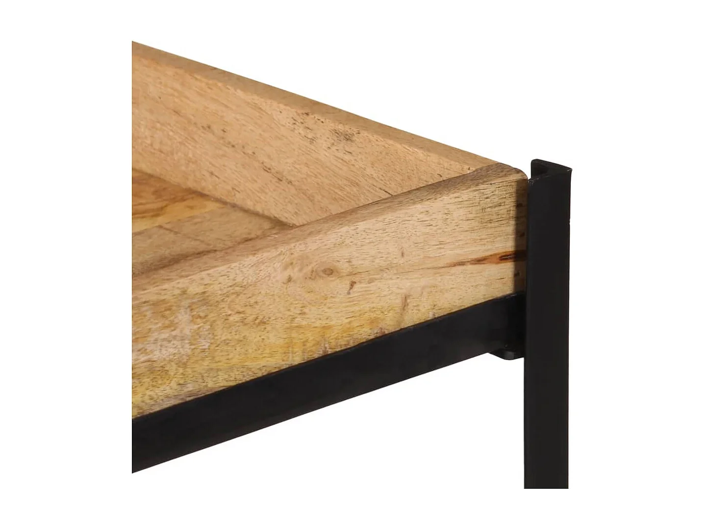 Chariot de cuisine 60x40x80 cm bois de manguier brut massif