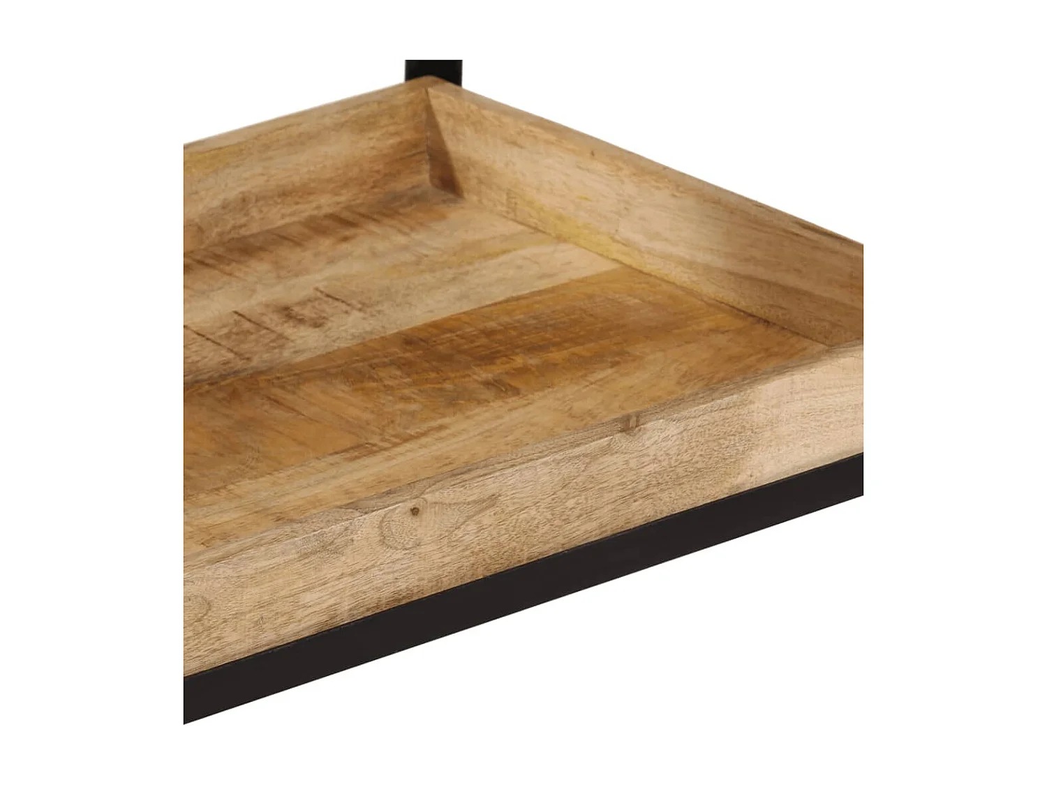 Chariot de cuisine 60x40x80 cm bois de manguier brut massif