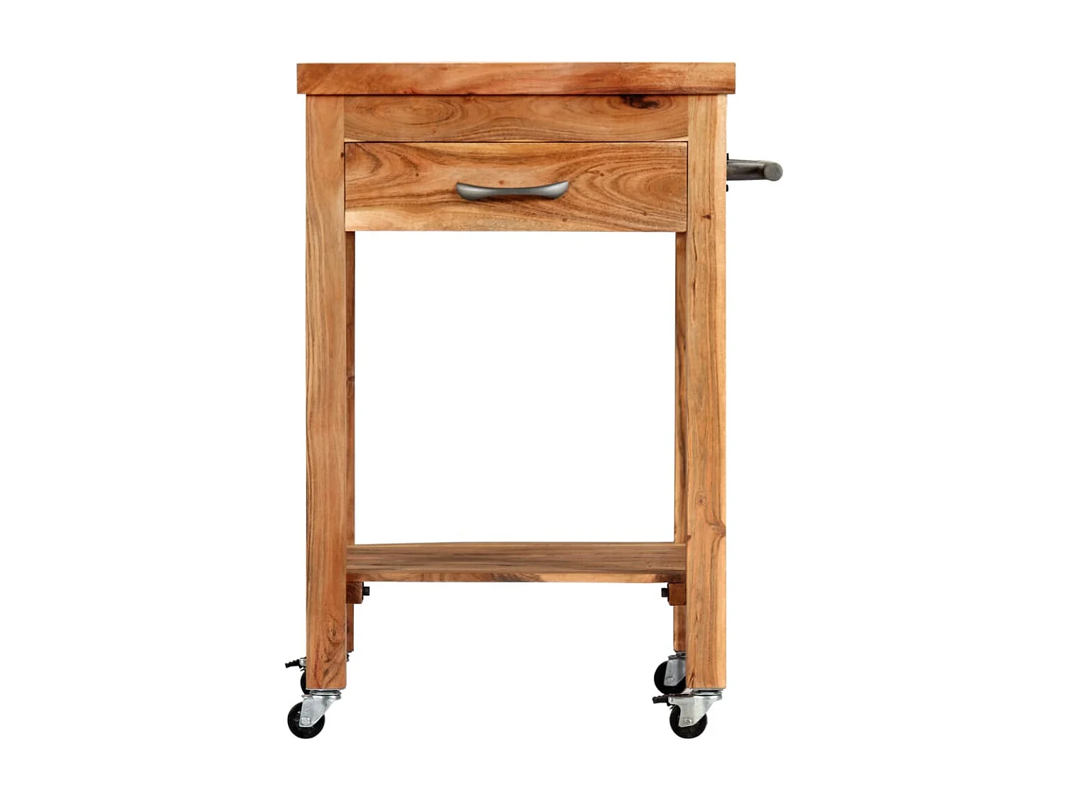 Chariot de cuisine 58x58x89 cm Bois d'acacia massif