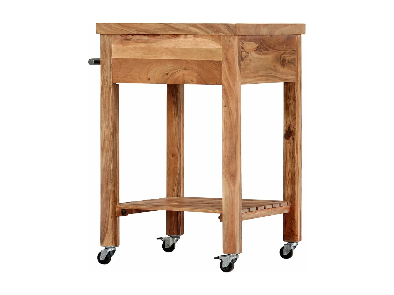 Chariot de cuisine 58x58x89 cm Bois d'acacia massif