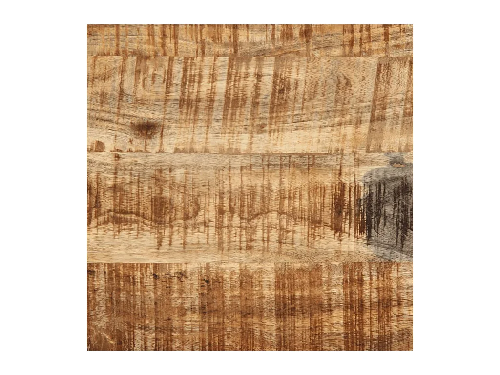 Chariot de cuisine 80x55x70 cm bois de manguier brut massif