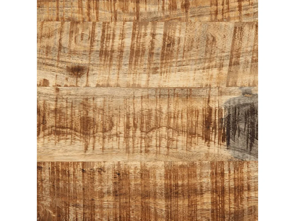 Chariot de cuisine 80x55x70 cm bois de manguier brut massif