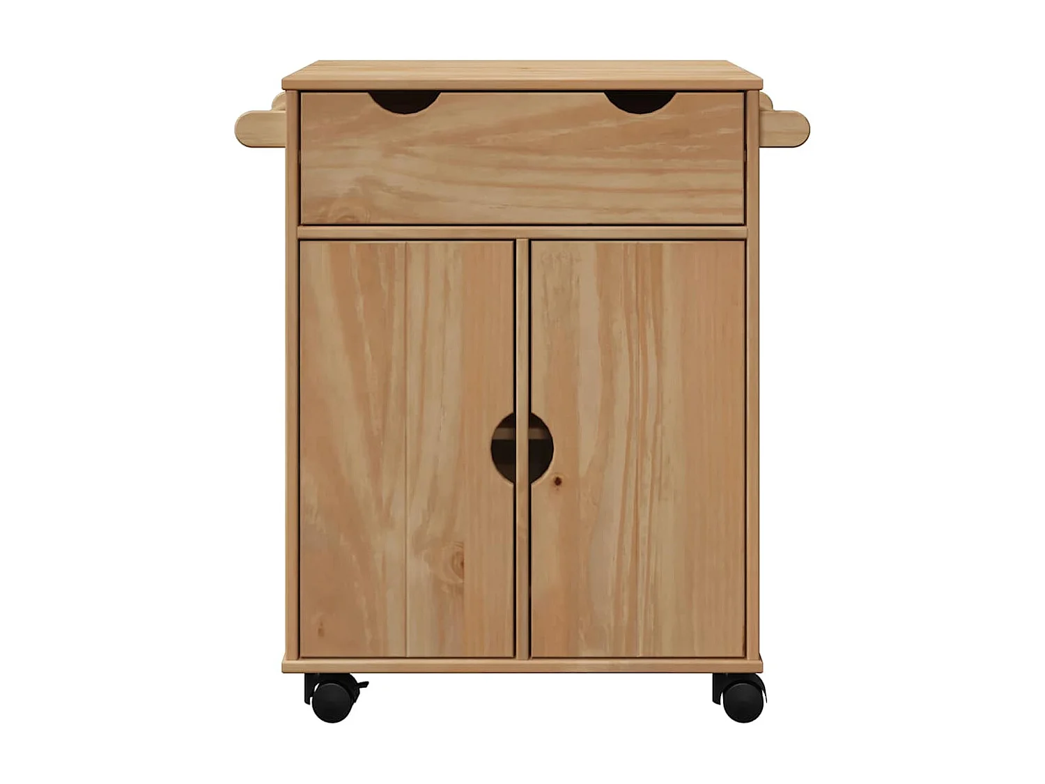 Chariot de cuisine OTTA 59x45x80 cm bois massif de pin