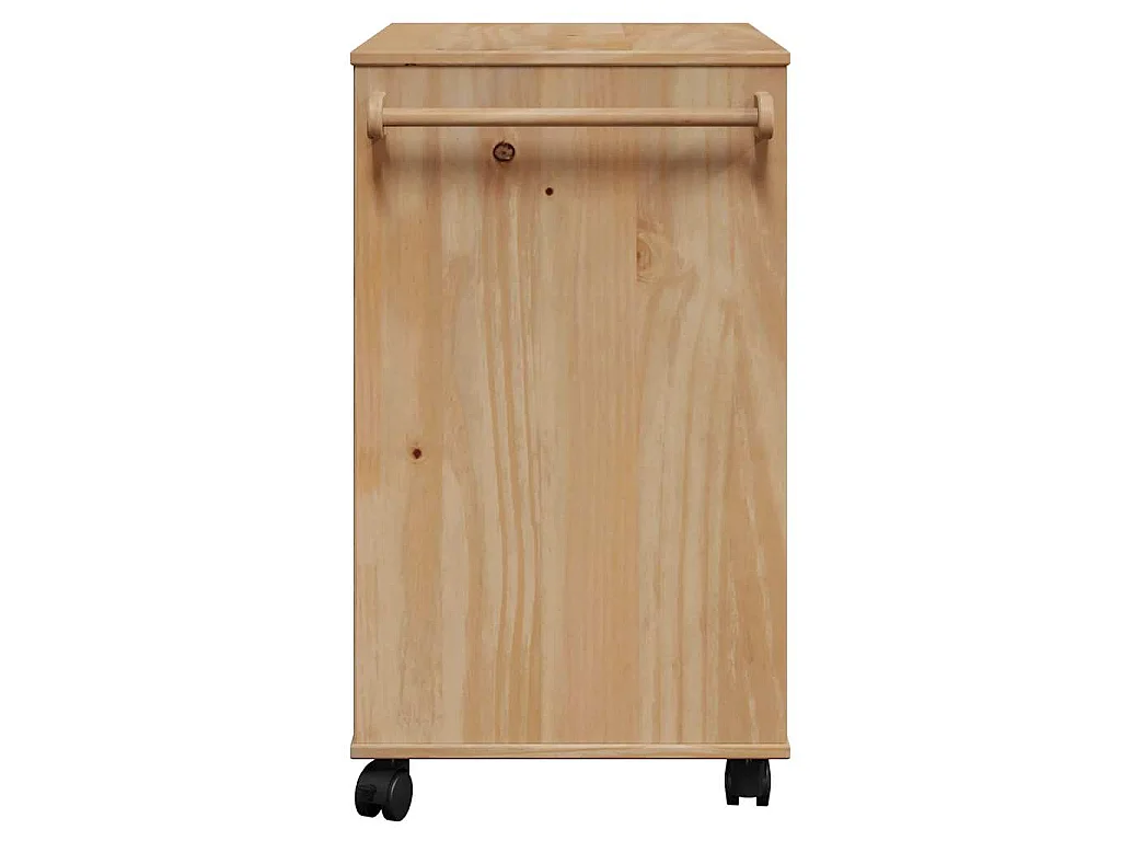 Carrello da Cucina OTTA 59x45x80 cm in Legno Massello di Pino
