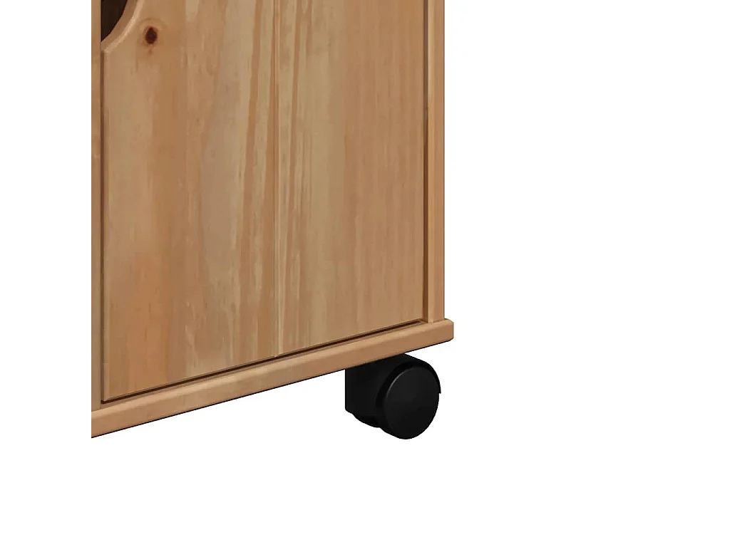 Carrello da Cucina OTTA 59x45x80 cm in Legno Massello di Pino