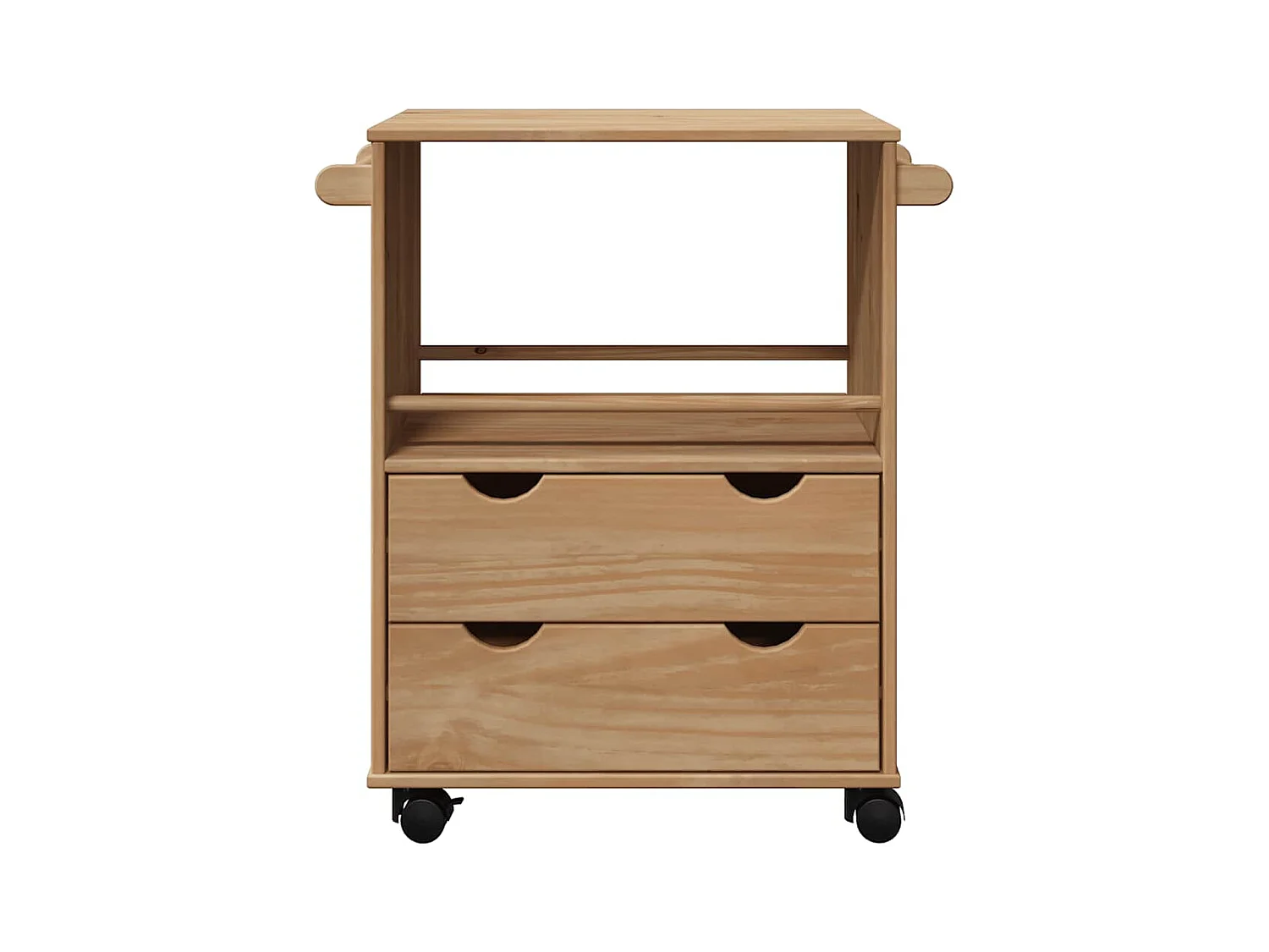 Carrinho de cozinha OTTA 59x45x80 cm madeira de pinho maciça
