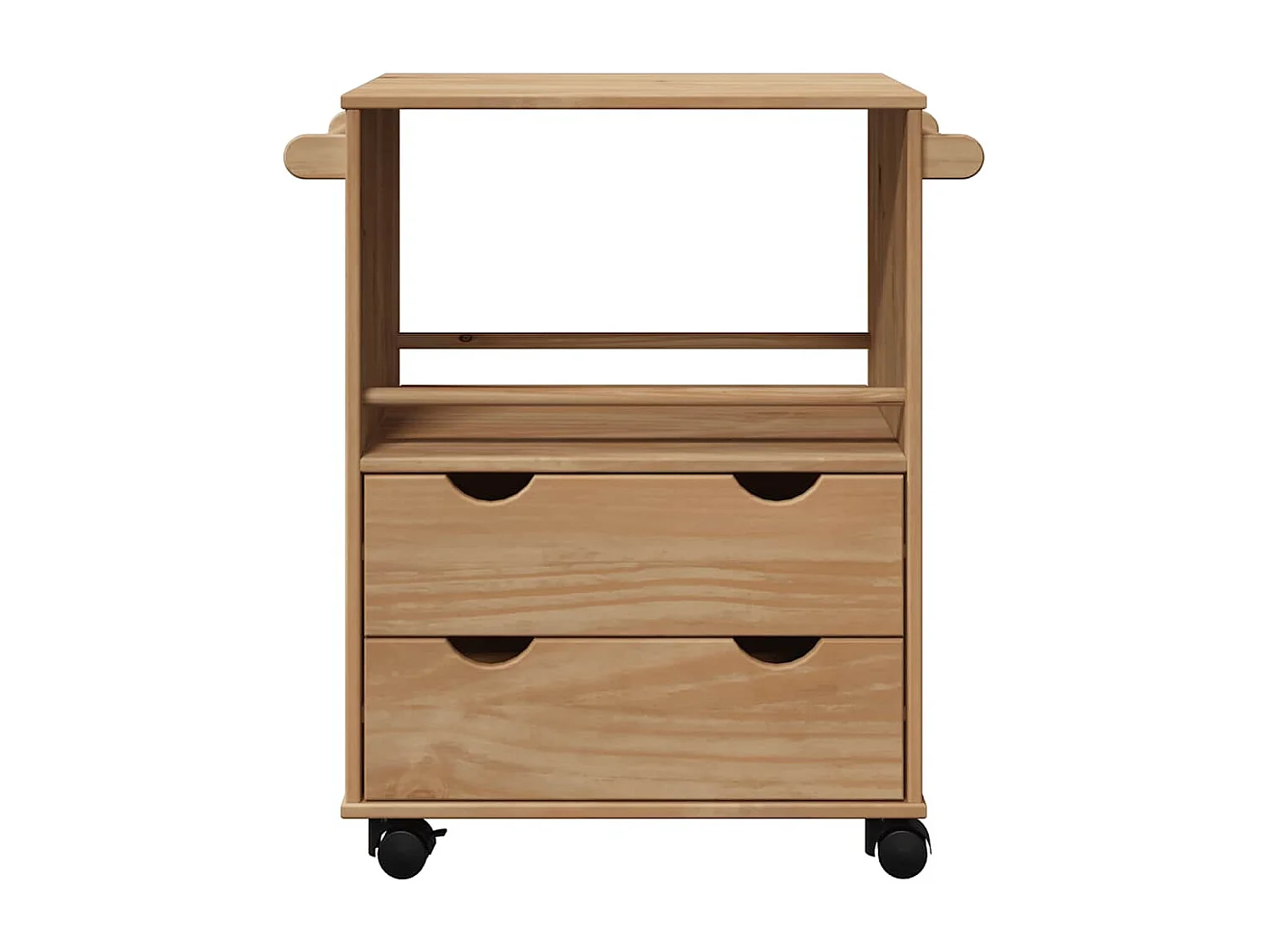 Chariot de cuisine OTTA 59x45x80 cm bois massif de pin