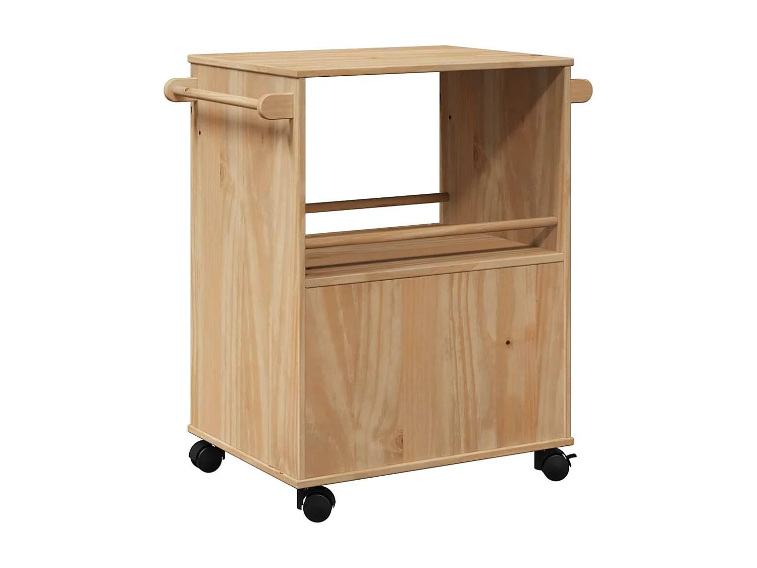 Chariot de cuisine OTTA 59x45x80 cm bois massif de pin