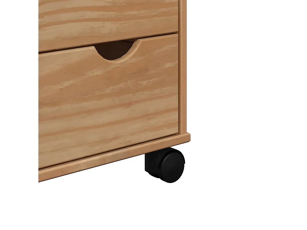 Carrito de cocina OTTA madera maciza de pino 59x45x80 cm