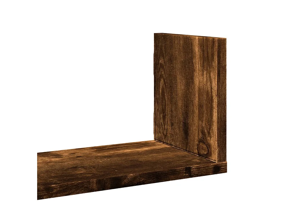 Étagères murales 3 pcs chêne fumé 58x18x18 cm bois d'ingénierie