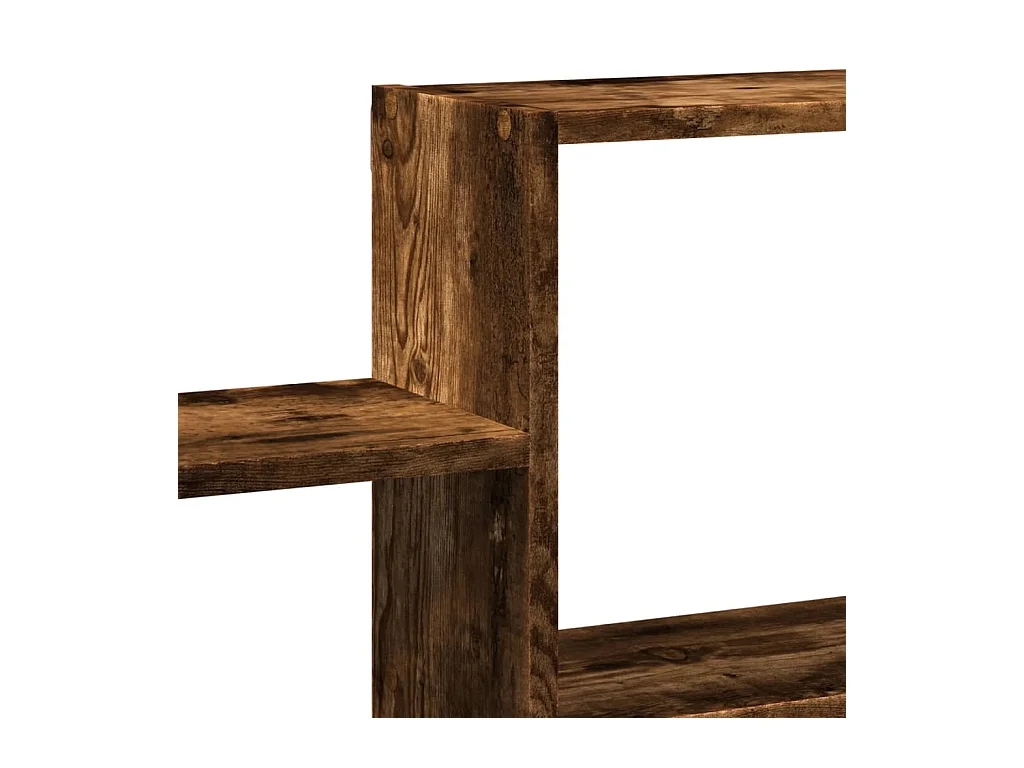 Étagère murale chêne fumé 96x18x60 cm bois d'ingénierie