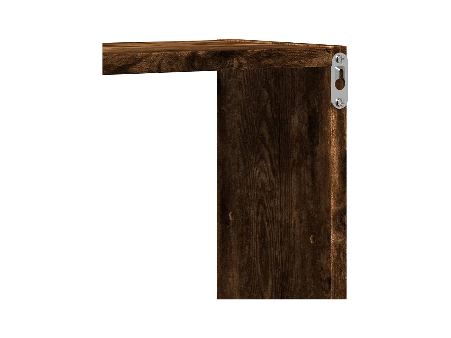 Étagère murale chêne fumé 96x18x60 cm bois d'ingénierie