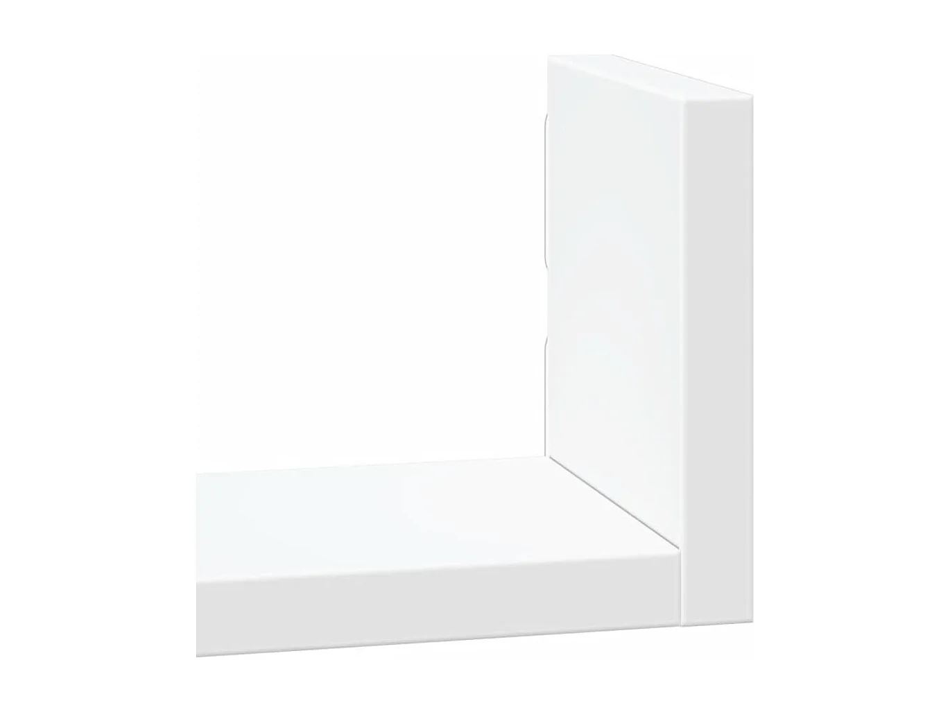 Wandschappen 3 st bewerkt hout wit