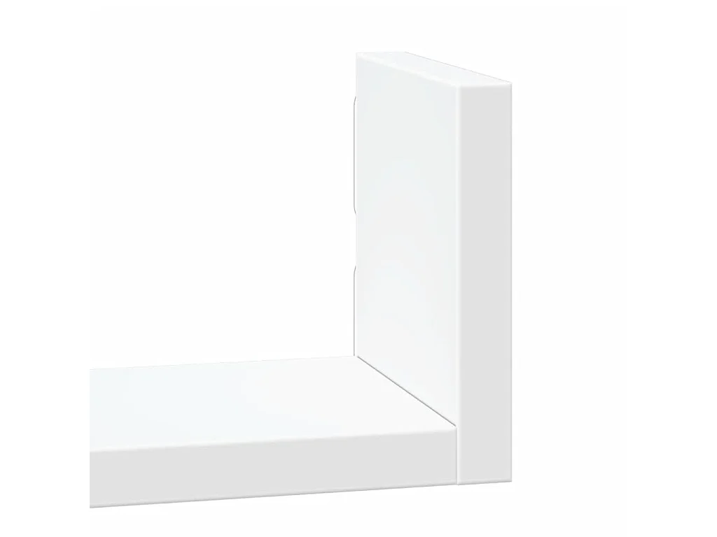 Prateleira de parede 3 pcs derivados de madeira branco