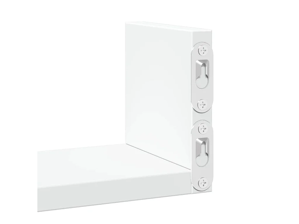 Prateleira de parede 3 pcs derivados de madeira branco